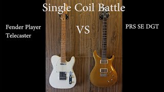 Fender player Telecaster VS PRS SE DGT Tone Comparison.
