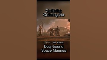 Custodes commands the Space Marines
