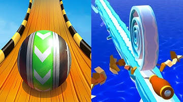 Sky Rolling Ball 3D VS Spiral Roll Android iOS Gameplay (Level 101-105)