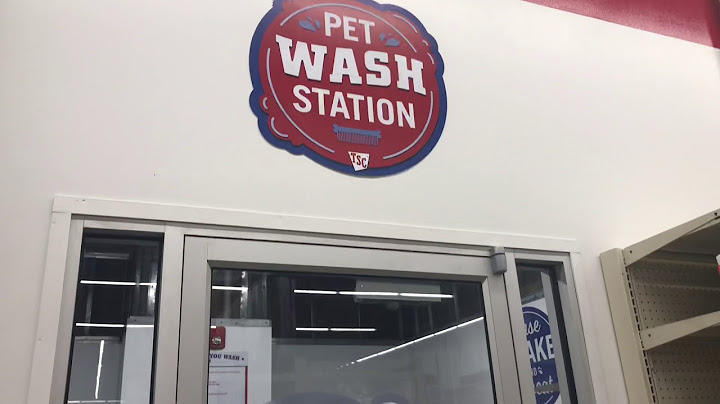 Pet Washing Station at Tractor Supply Co