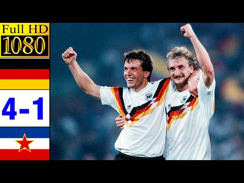 Germany 4-1 Yugoslavia World Cup 1990 | Full highlight | 1080p HD