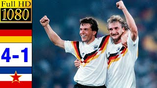 Germany 4-1 Yugoslavia World Cup 1990 | Full highlight | 1080p HD