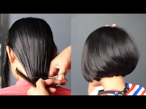 Tapered Inverted Bob Rear View