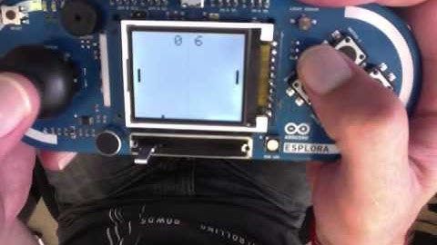 Arduino Esplora Pong