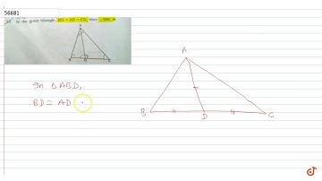 in the given triangle, `BD=AD=CD` then `angle BAC =`
