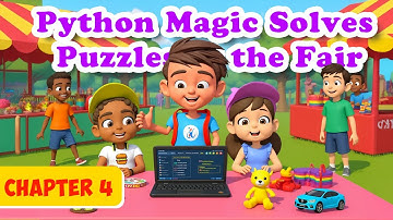 Aadi and Gogu Chapter 4 – Python Magic Solves Puzzles at the Fair | Newtum Kids
