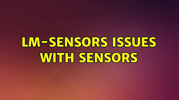 Ubuntu: lm-sensors issues with sensors