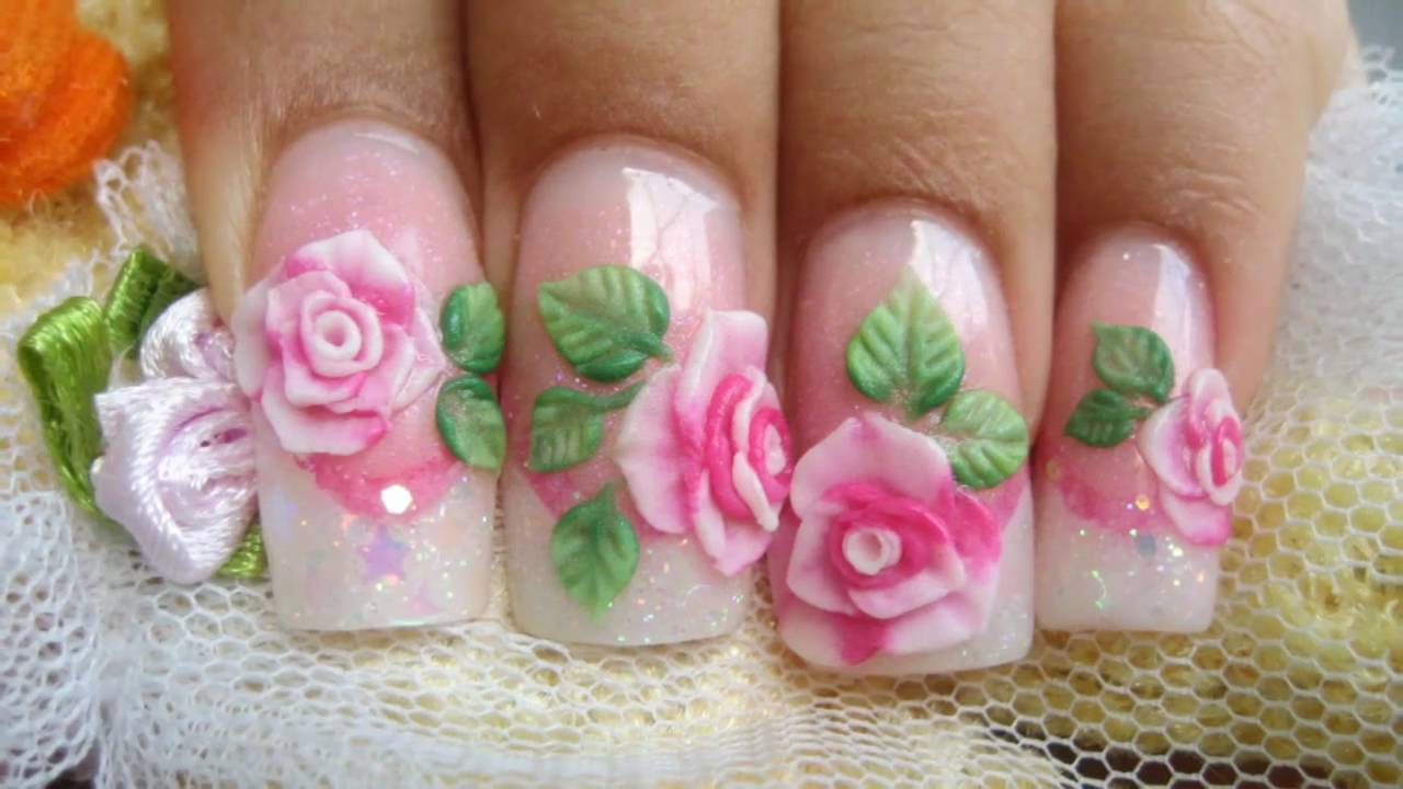 3D Acrylic Rose Nail Art Supplies - wide 4