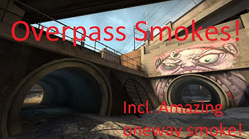 CSGO - Overpass smokes ft. Amazing oneway smoke