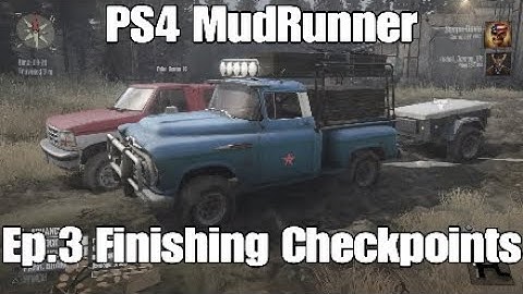 PS4 MudRunner Ep.3 Finishing Checkpoints PS4 MudRunner Multiplayer The Bog Let