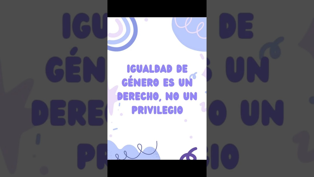 Igualdad de género.  Proyecto.