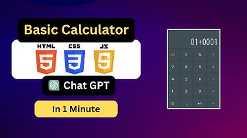 Calculator with ChatGPT using HTML, Css and Javascript
