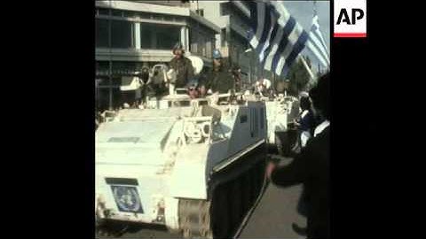 SYND 19 1 75 DEMONSTRATION OUTSIDE BRITISH HIGH COMMISSION IN NICOSIA