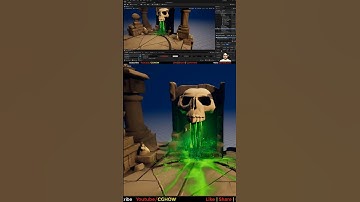 Giftige schedel-gif-effecten in Unreal Engine 5 Niagara-tutorial