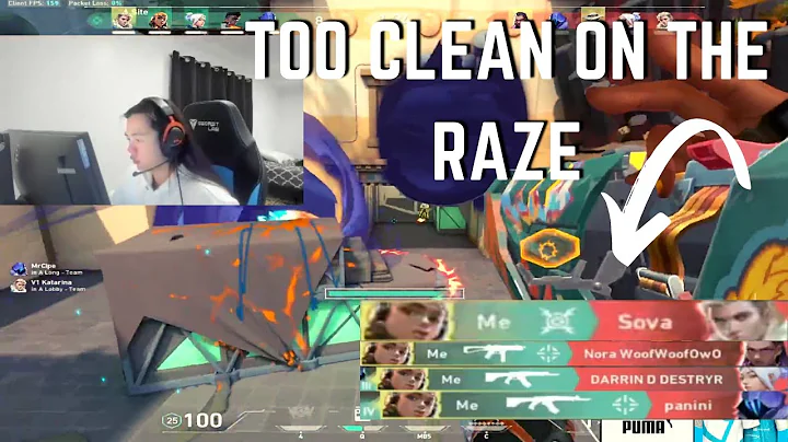 C9 Xeppaa is too CLEAN ON THE RAZE... INSANE ! | VALORANT Clips