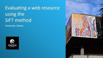 Evaluating a web resource using the SIFT method