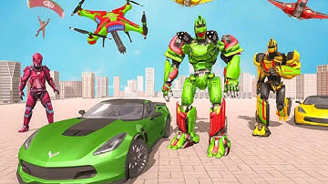 Drone Robot Transforming Game - Robot Car Game *** Android  Gameplay