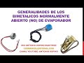 GENERALIDADES DE LOS BIMETALICOS DE EVAPORADOR PARA CONTROL DE DESCONGELACION