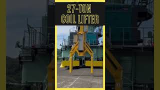 Obeダブルリンク引き込みクレーン引き込み旋回吊り具検査　　Double Link Level Luffing Crane Luffing, Slewing, Coil Lifter Test