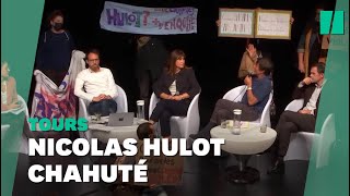 Nicolas Hulot pris à partie par un groupe de féministes à Tours