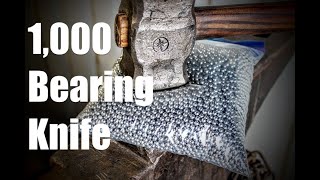 Forging A Knife Billet From 1,000 Ball Bearings! | Canister Damascus, Pattern Welded Knifemaking