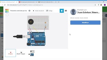 Theremin controlado por luz  Tinkercad