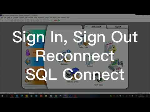 How To Sign In, Sign Out, and Reconnect 如何登入、登出、重新连接 | SQL Connect