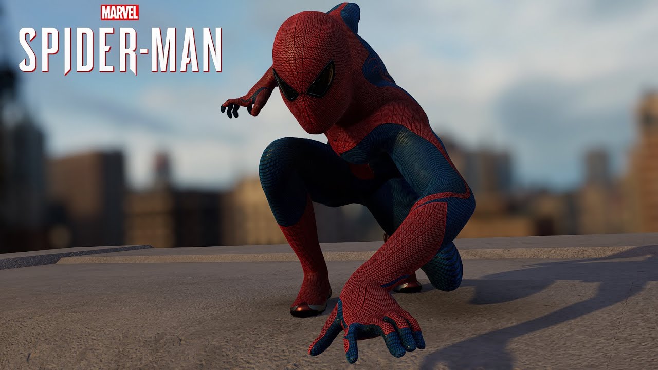 Marvel's Spider-Man PC - AMAZING SPIDER-MAN 2 MOVIE SUIT FREE ROAM  GAMEPLAY! [MOD] 