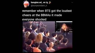 BTS got the loudest cheer in BBMAs💜