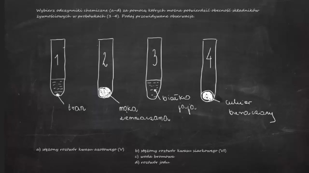 Wybierz odczynniki chemiczne (ad) za pomocą których można potwierdzić