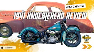 Check out this old 1941 Harley-Davidson Knucklehead! 🤯