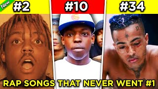 Popular Rap Songs That NEVER Went #1 on The Charts