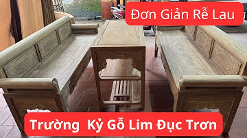 Trường Kỷ Gỗ Lim Đục Trơn Rễ Lau Giá Rẻ.