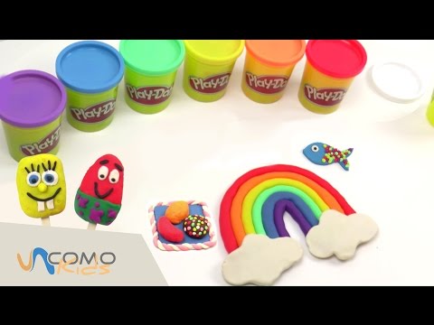 Haciendo figuras con plastilina - Plastilina Play-Doh en español