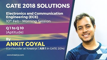 Kreatryx GATE 2018 ECE Solutions | Aptitude