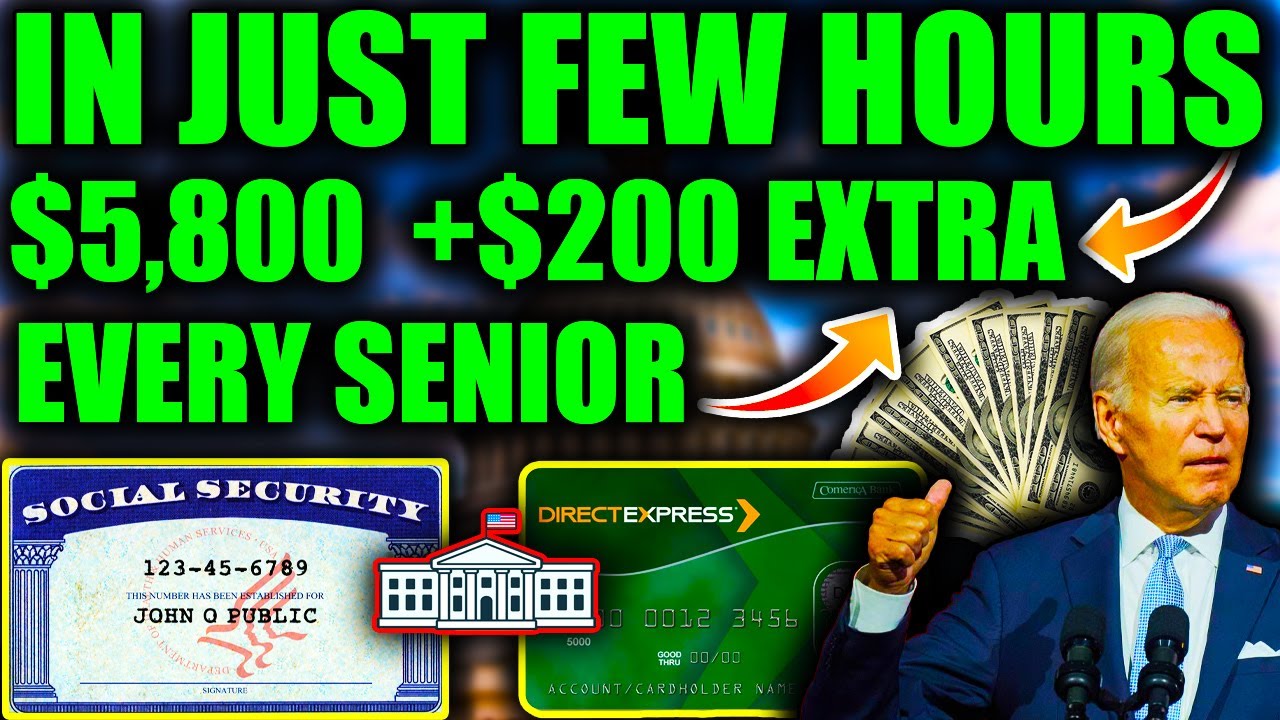 Every Senior to Receive 5,800 with an Extra 200 Monthly in Social Security ChecksJust Hours