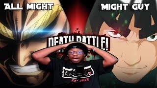 BRAXBENJI REACTS TO ALL MIGHT VS MIGHT GUY | DEATH BATTLE!