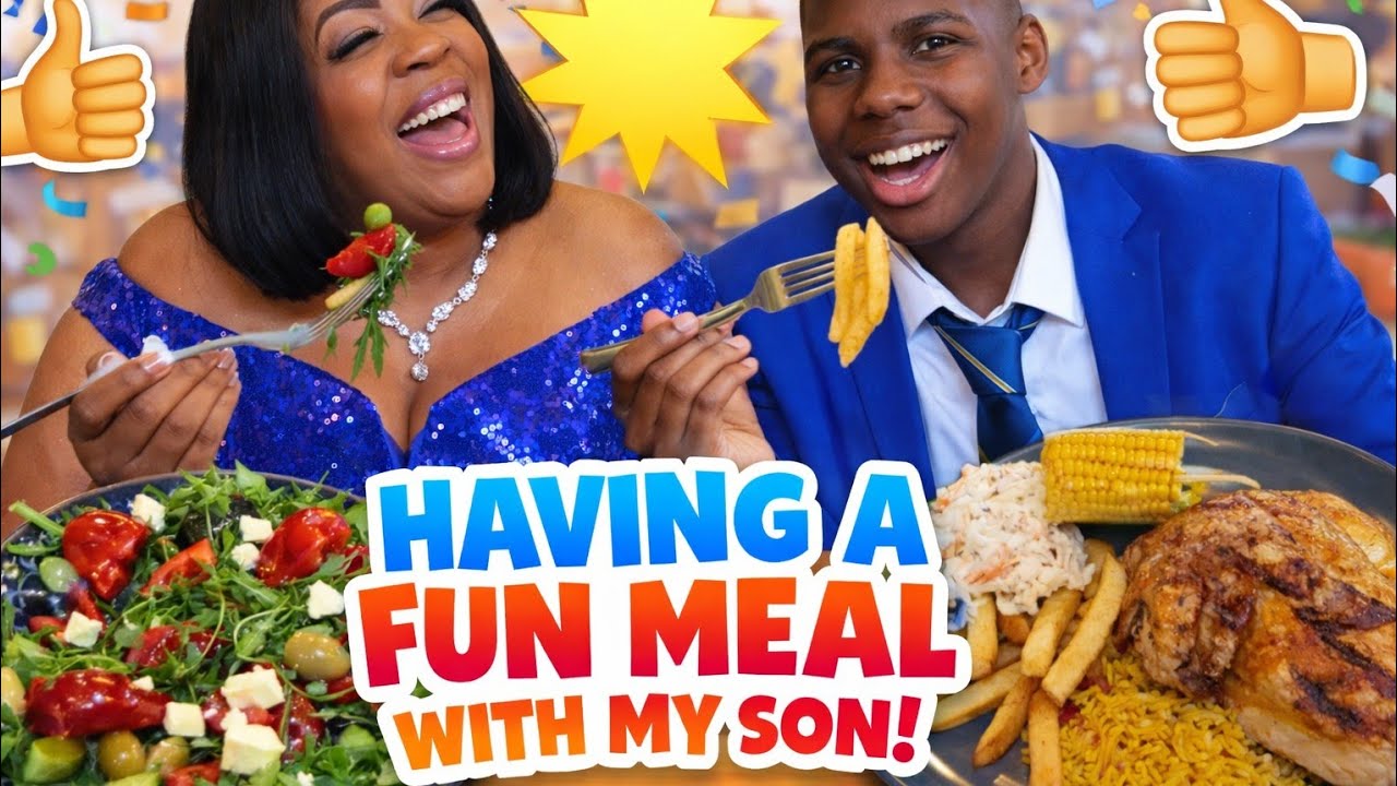 Having a fun meal with my son.#viral #meal #fun #food #vlog #foodie 