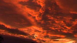 Red sky at night time-lapse
