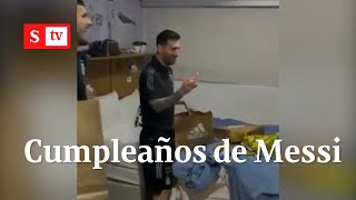 Selección Argentina de fútbol sorprende a Messi por su cumpleaños | Videos Semana