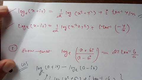 B.Sc 1st Year Maths | Trigonometry | Logarithm of complex quantities| Important Questions