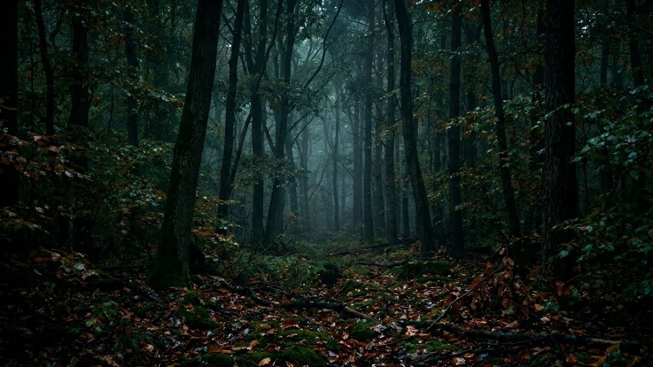 Dark Rain in Deep Forest 🌧️ | Relaxing Night Ambience for Sleep, Study ...