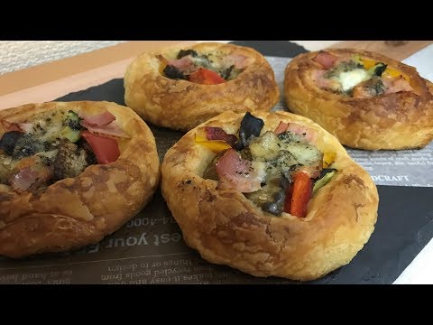 【ららお様】キッシュ　野菜　チーズ　手作り　菓子パン　惣菜パン パン作り】夏野菜のチーズデニッシュ！作ってみたよ！【手作りパン