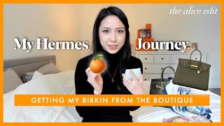 MY HERMES JOURNEY | getting my birkin 30 from the boutique