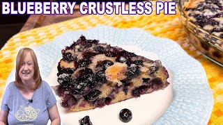 BLUEBERRY CRUSTLESS PIE