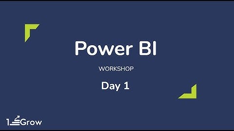 Power BI - Data Visualization Workshop Day 1 (29-Nov-2022) | 1stepGrow Academy