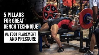 Bench Pillar #1 | Foot Placement & Pressure | JTSstrength.com screenshot 5