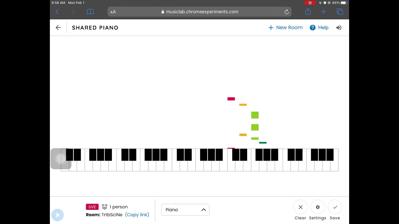 Shared Piano Tutorial - Chrome Music Lab 