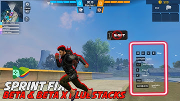 Fix Free Fire Sprint Button Problem Beta X BlueStacks & Google Play Games PC Emulator {100% working}