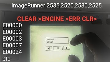 Canon IR 2535 | 2525 | 2530 | 2520 E00000 Error Solution || ir2535 error clear || ir2535 error clear